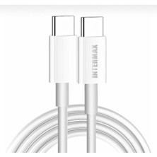 Samsung Uyumlu 45WATT Type-C To Type-C Hızlı Şarj Aleti Cihazı 2m Data Kablo