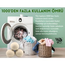 3 Adet Top - 2 Adet Koku 1 Kese Çamaşır Yün Kurutma Topu ve Koku Seti - Kurutma Makinesi Için