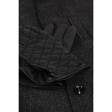 Siyah Erkek Deri Eldiven EL09