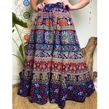 Madame Lucid Anvelop Etnik Desenli  Cotton Hint Bohem Etekler