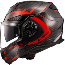 Ls2 Advant x Karbon Future Kırmızı Kask