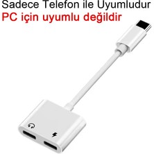 Coverzone Telefon Uyumlu Type-C To 3.5mm Jack Kulaklık Çevirici Kablosu USB C Ses Aux Kablosu Ses Adaptörü Kulaklık Şarj Dönüştürücü Için Type C To 3.5mm  JBC039