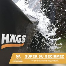 Hags Tek Kişilik Bahçe Koltuk Örtüsü, Koruma Kılıfı, Su Geçirmez Mobilya Örtüsü 80-85-90cm - Siyah