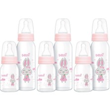 Bebsi Cam Biberon Seti Pembe (250ML+125ML) (3 Lü Set)