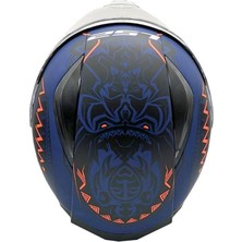 Ls2 Rapıd 2 Takaroa Mat Mavi-Turuncu Kask