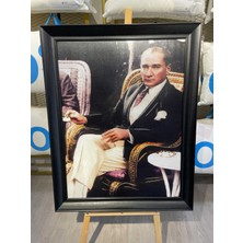 Monna Rosa Atatürk Tablosu 75 x 100 Dokulu