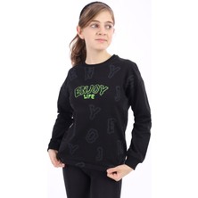 Toontoy Kız Çocuk Baskılı Sweatshirt
