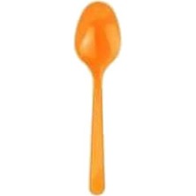 Partici Turuncu Plastik Kaşık 24'lü