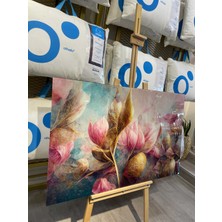 Monna Rosa Çiçek Cam Tablo 70*110 cm