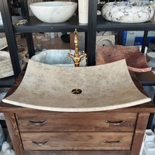 Sipahi Marble Emperador Yaprak Model Büyük Lavabo