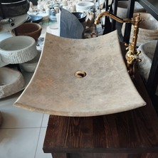 Sipahi Marble Emperador Yaprak Model Büyük Lavabo