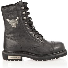 Harley Davidson Colmar Garson Siyah Deri Bot
