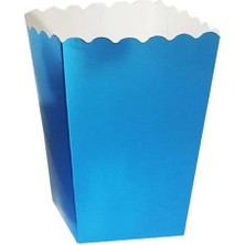 Partici Metalik Mavi Mısır Kutusu 8'li