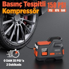 Groove JS006 26800MAH 3000A Akü Takviye Cihazı + Lastik Şişirme Kompresörü Taşınabilir Jump Starter (Kompresör+Powerbank+Led Lamba+Lcd Ekran)