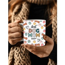 Evion Dog Mom Köpek Annesi Baskılı 3D Tasarım Seramik Kupa Mug -  Kupa Bardak