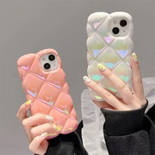 Alstrap Iphone 11 Uyumlu Lux Puf Hologram Baklava Dilimli Silikon Kılıf