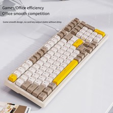 Ata Soft Ziyoulang K3 Max Blue Switch Mini Oyuncu Klavyesi Gaming Mekanik 100 Tuşlu 18 LED USB Type-C Kablo