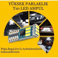 Ovo Raç T10 6000K LED Ampül Beyaz Renk Smd Çip 10 Adet