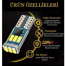 Ovo Raç T10 6000K LED Ampül Beyaz Renk Smd Çip 10 Adet