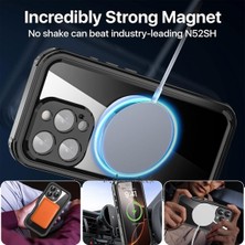 MTK Moveteck Apple iPhone 16 Pro Uyumlu Kılıf Su Toz Geçirmez 360 Derece Kaplar Armor Tank Waterproof Su Altı Ipli Kılıf