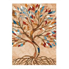 Tablomega Soyut Ağaç Mdf Poster 35cm X50cm