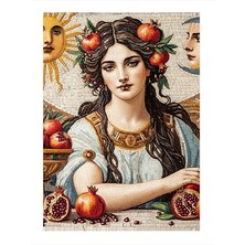 Tablomega Nar Taçlı Kadın Mdf Tablo 25cmx 35cm