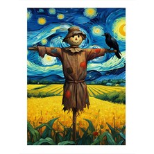 Tablomega Korkutucu Korkuluk Art Mdf Tablo 25cmx 35cm