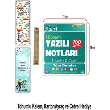 Tonguç Akademi 5. Sınıf Yazılı Notları 1. Dönem 1 ve 2. Yazılı Notları + Tohumlu Kalem - Ayraç - Cetvel