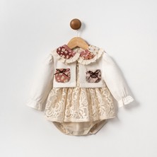 Cumino Butterflykız Bolerolu  Kız Bebek Romper