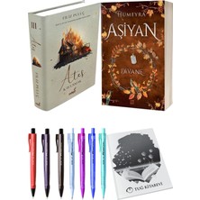 Aşiyan 2 Divane Ciltli ve Ateş Kavuşmak 3 Ciltli Filiz Puluç 2'li Set + Hediyeli