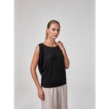 Relactive Kadın Kolsuz Kayık Yaka Bluz T-Shirt