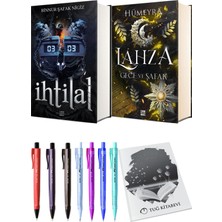 Lahza 3 Gece ve Şafak Ciltli ve İhtilal 2 Zede Ciltli Binnur Şafak Nigiz 2'li Set + Hediyeli