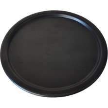 Ece Ev Modası Sunum Tepsisi Metal Tek Kişilik Dekoratif Çay, Kahve ve Pasta Servisi 17 cm
