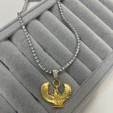 Makmery Accessory Dönmeyen Suyolu Anka Kuşu Charmlı Kolye