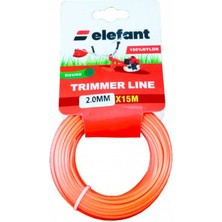 Elefant Tırpan Misinası Motorlu Tırpan Yuvarlak Misina 2 mm x 15 Metre