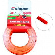 Elefant Tırpan Misinası Motorlu Tırpan Kare Misina 2,4 mm x 15 Metre