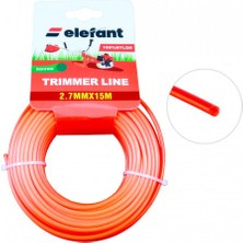 Elefant Tırpan Misinası Motorlu Tırpan Yuvarlak Misina 2,7 mm x 15 Metre