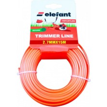 Elefant Tırpan Misinası Motorlu Tırpan Yuvarlak Misina 2,7 mm x 15 Metre