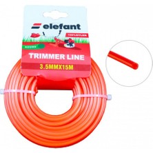 Elefant Tırpan Misinası Motorlu Tırpan Yuvarlak Misina 3,5 mm x 15 Metre