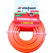 Elefant Tırpan Misinası Motorlu Tırpan Yuvarlak Misina 3,5 mm x 15 Metre