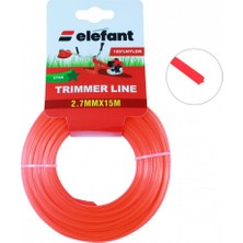 Elefant Tırpan Misinası Motorlu Tırpan Yıldız Misina 2,7 mm x 15 Metre