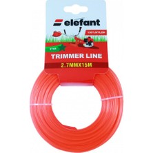 Elefant Tırpan Misinası Motorlu Tırpan Yıldız Misina 2,7 mm x 15 Metre