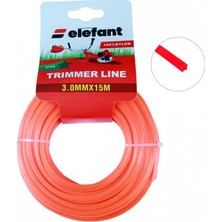 Elefant Tırpan Misinası Motorlu Tırpan Yıldız Misina 3 mm x 15 Metre