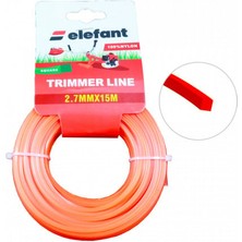 Elefant Tırpan Misinası Motorlu Tırpan Kare Misina 2,7 mm x 15 Metre