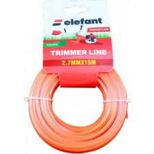 Elefant Tırpan Misinası Motorlu Tırpan Kare Misina 2,7 mm x 15 Metre