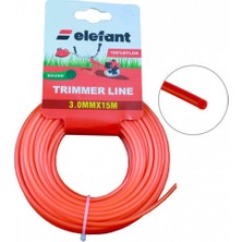 Elefant Tırpan Misinası Motorlu Tırpan Yuvarlak Misina 3 mm x 15 Metre