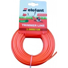 Elefant Tırpan Misinası Motorlu Tırpan Yuvarlak Misina 3 mm x 15 Metre