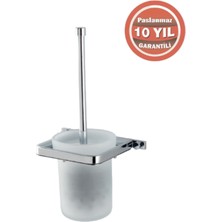 Çelik Banyo Paslanmaz Pirinç Mercan Montajlı Klozet Fırçalık