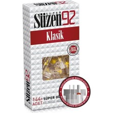 Süzen 92 Klasik Sigara Ağızlık Filtresi 1296 Adet Fırsat Pk Kutu (9PK*144)