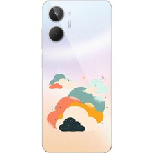 Zeyno Realme 10 4g Uyumlu Bulutlu Gökyüzü  Desenli Silikon Kılıf